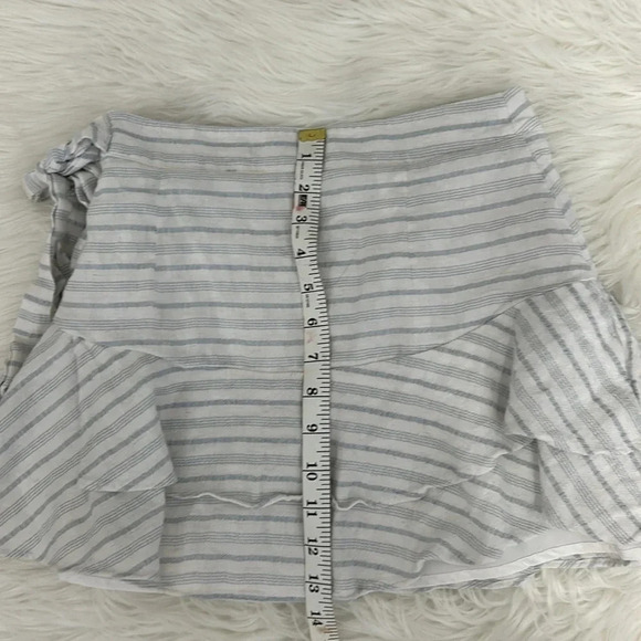 Forever 21 striped skirt size XS mini skirt blue white - Picture 5 of 8